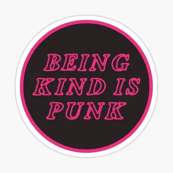 быть добрым-это панк|розовая наклейка для декора ноутбука, спальни, Автомобиля, Милого мультяшного искусства, Модного общественного чемодана